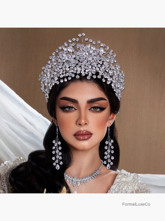 Handmade Rhinestone Wedding Headpiece Bridal Headband Hair Accessory main image 6